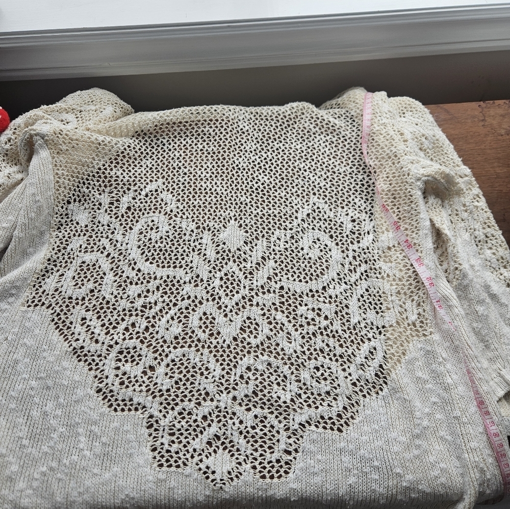 Crystal Kobe M cotton lace open sweater - Picture 10 of 10